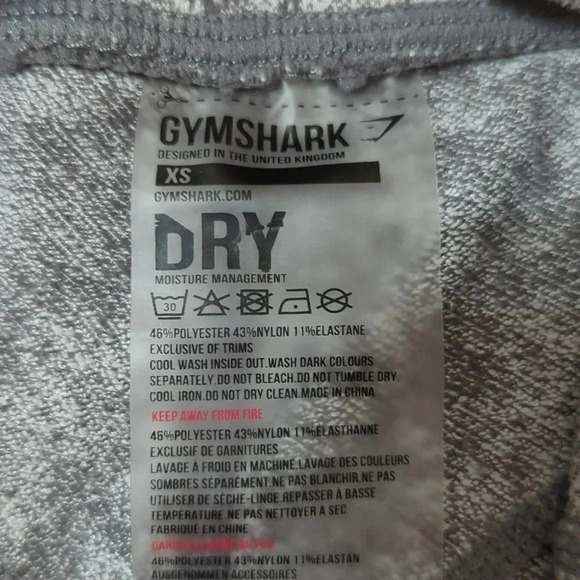 Gymshark Fleur Texture Leggings, Color Charcoal Marl Size XS - Picture 11 of 14